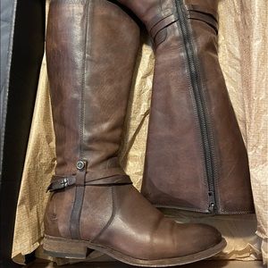 Frye Melissa Belted Tall Extended Calf Boots